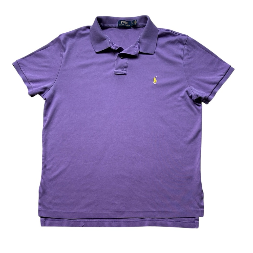 Polo Ralph Lauren Men’s Purple 100% Cotton Polo Shirt Size Large